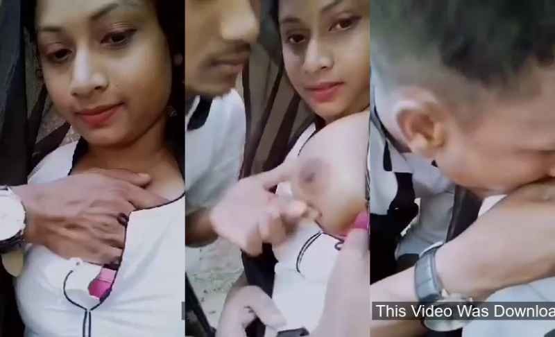 Bangladeshi college girl viral Sex MMS boobs sucking by boyfriend