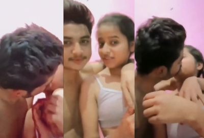 Indian viral mms muslim cousin brother kisses nude teen sister and presses her boobs