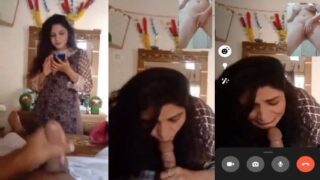 Masa49 Pakistani sex mms muslim sister suck brother dick on live video call with brother nude girlfriend