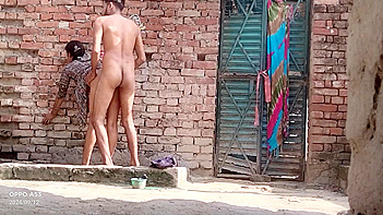 RajWap xyz Hidden Camera mms record horny couple fucking in open place