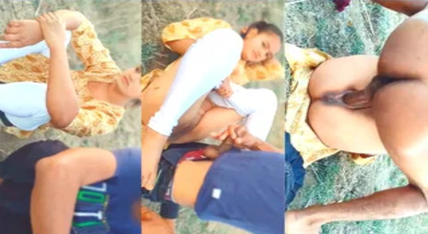 Fsiblog org viral sex video 18 year old cute school Girl OutDoor Fucking with lover