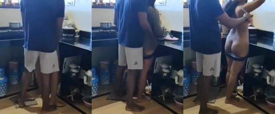 Free Indian Desi Porn Sex MMS Bhabhi Devar Fucking in kitchen