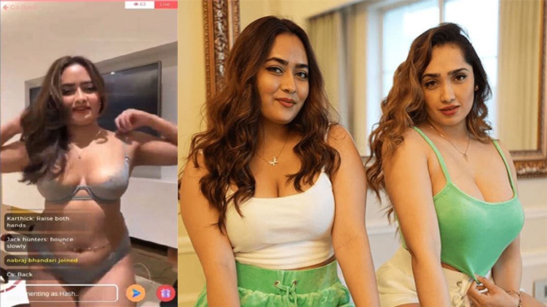 Aditi Mistry Sister Divya Mistry First Live in Transparent Lingerie Part 2